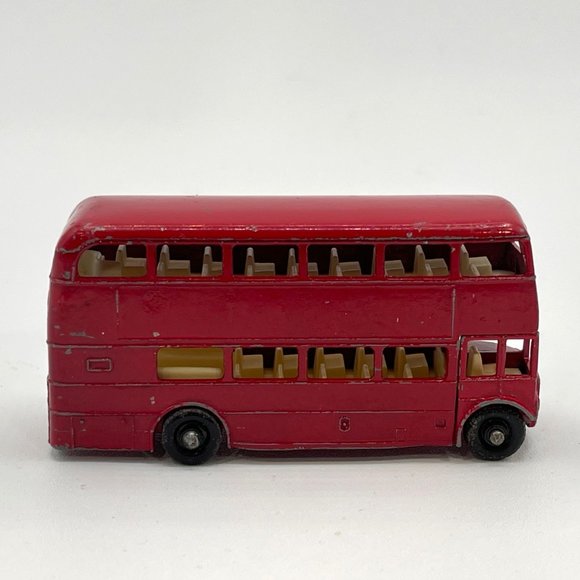 Vintage Matchbox Lesney Routmaster Bus No. 5 Double Decker Red - Picture 3 of 8